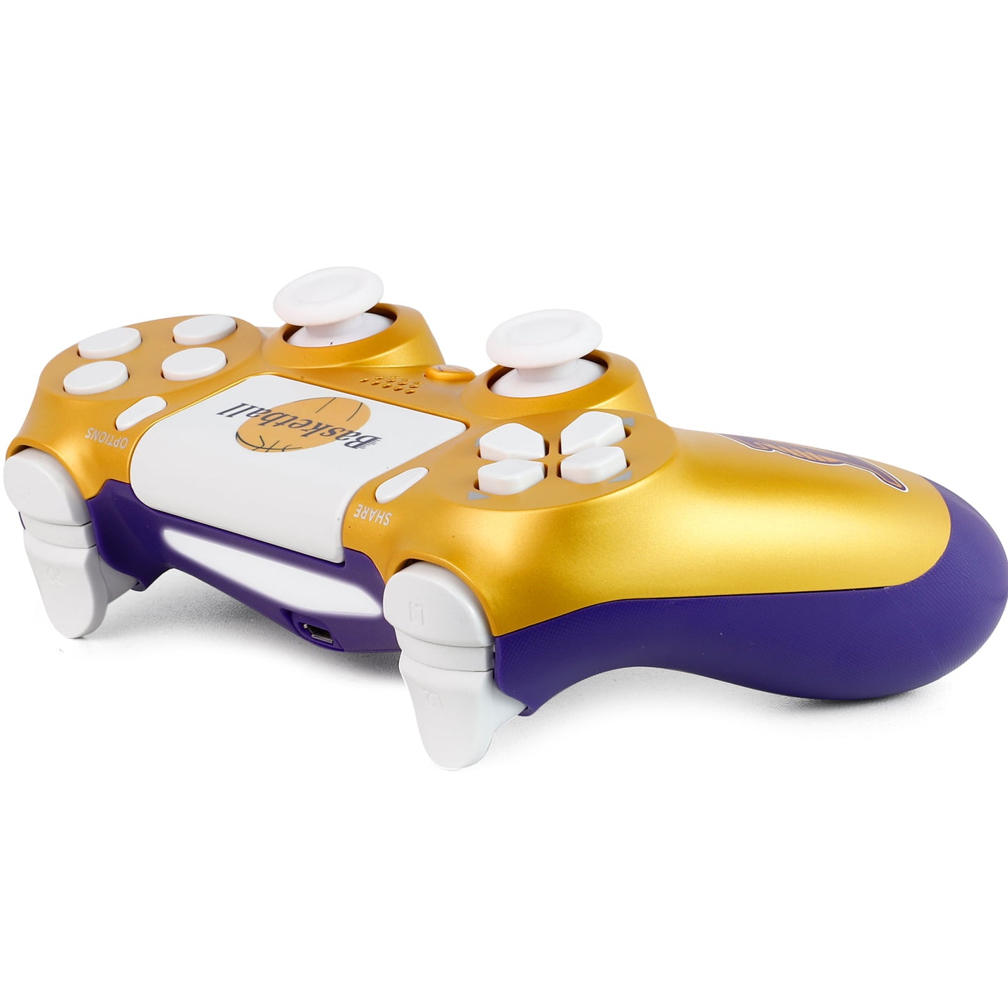 Wireless Controller Dual Vibration Game Joystick Controller for PS4/Slim/Pro Console (Basketball)