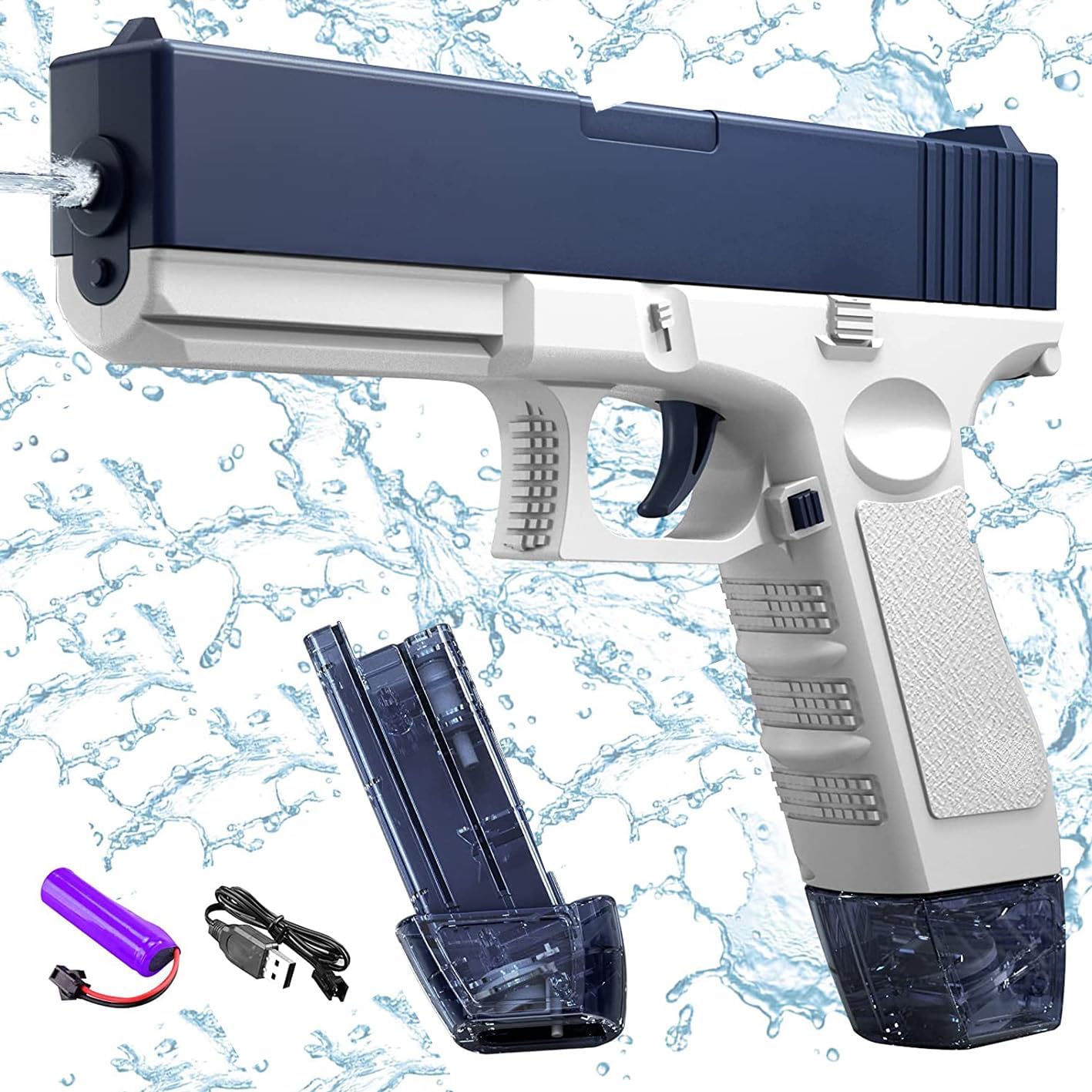 Electric Water Gun, Water Blaster Toys for Kids High Capacity Squirt Guns Up to 32 FT Range Strongest Swimming Pool Beach Outdoor