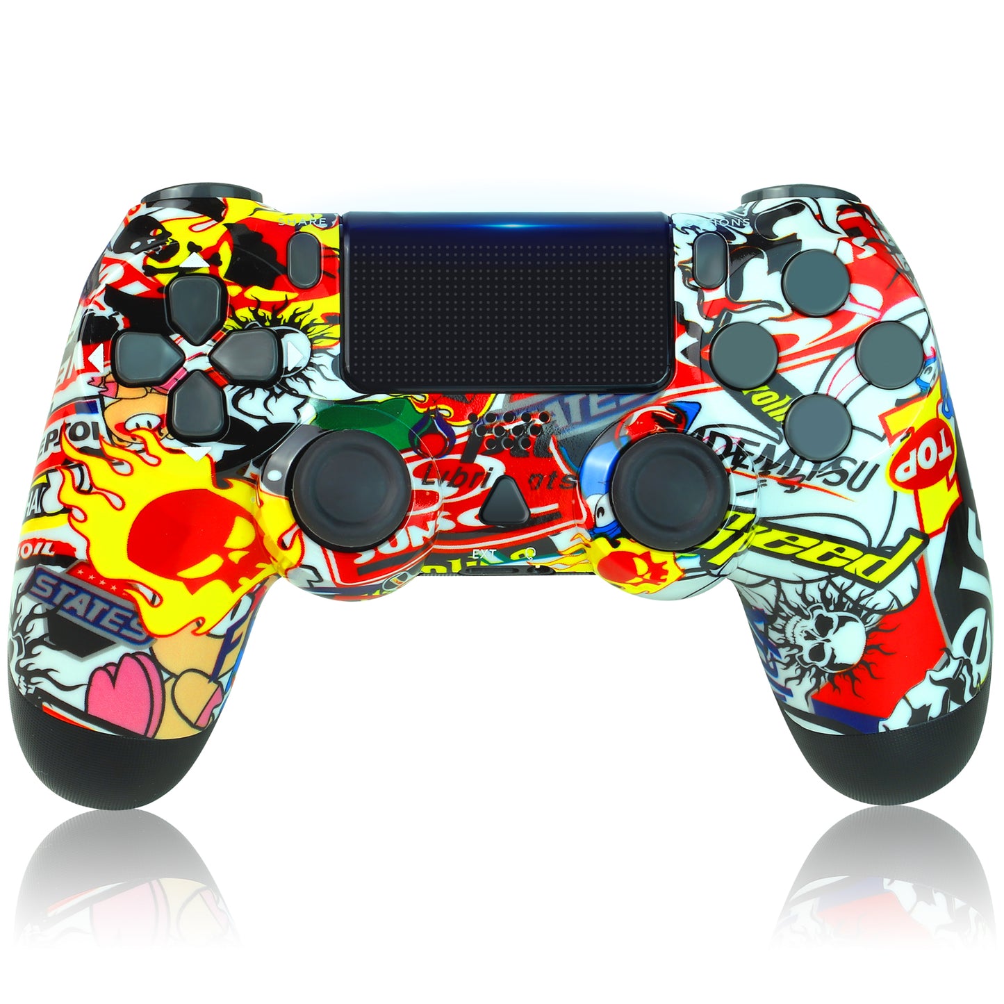 Wireless Game Controller Joystick for PS4/ Slim/Pro Console with Dual Vibration ( Multiple Color)