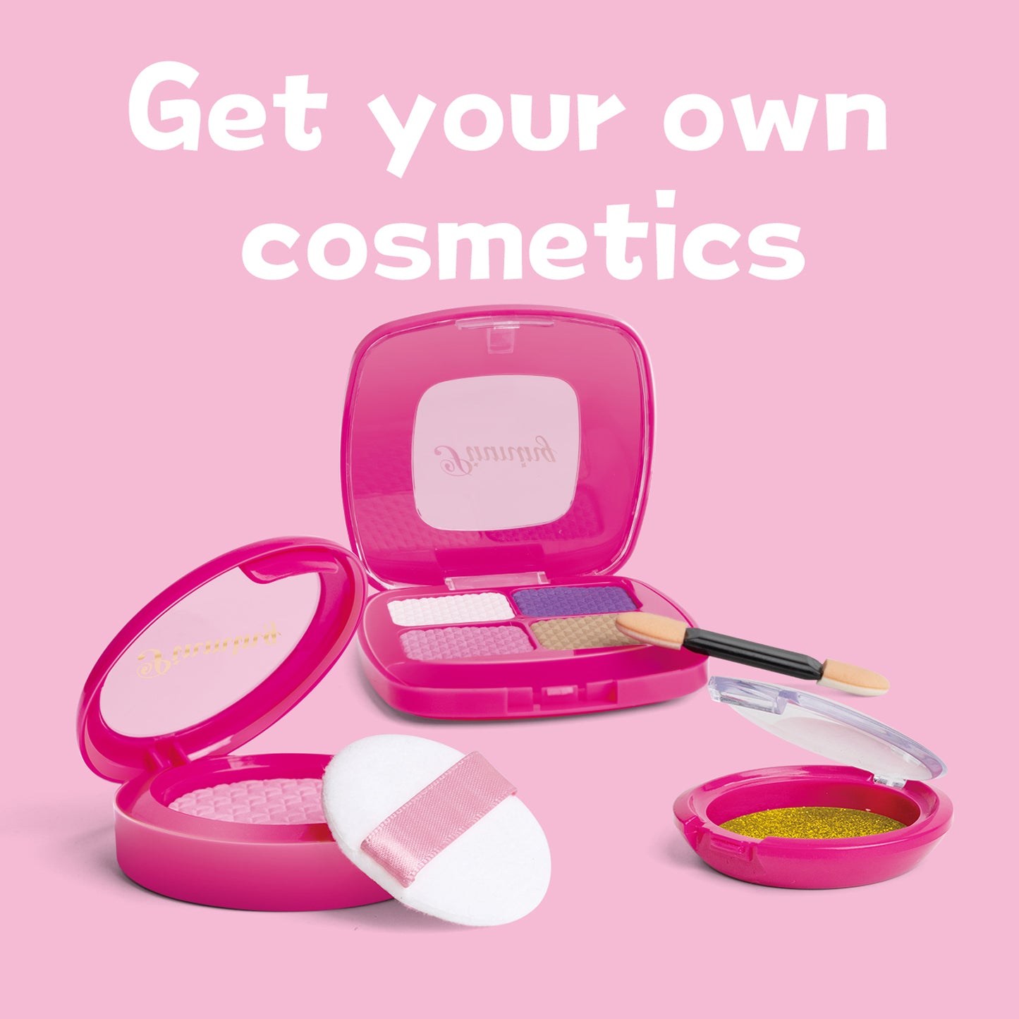 Kids Real Makeup Kit for Little Girls: with Pink Flamingo Bag - Real, Non Toxic, Washable Make Up Toy - Gift for Toddler Young Children Pretend Play Set Vanity for Ages 3 4 5 6 7 8 9 10 Years Old