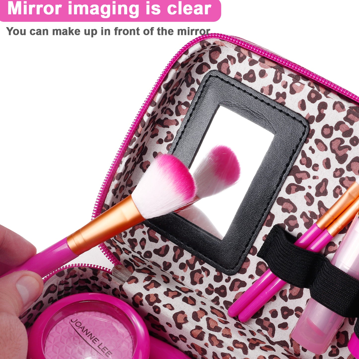Pretend Makeup Kit for Girls, Kids Pretend Play Makeup Set - with Cosmetic Bag for Birthday Christmas, Toy Makeup Set for Toddler, Little Girls Age 3+(Not Real Makeup)
