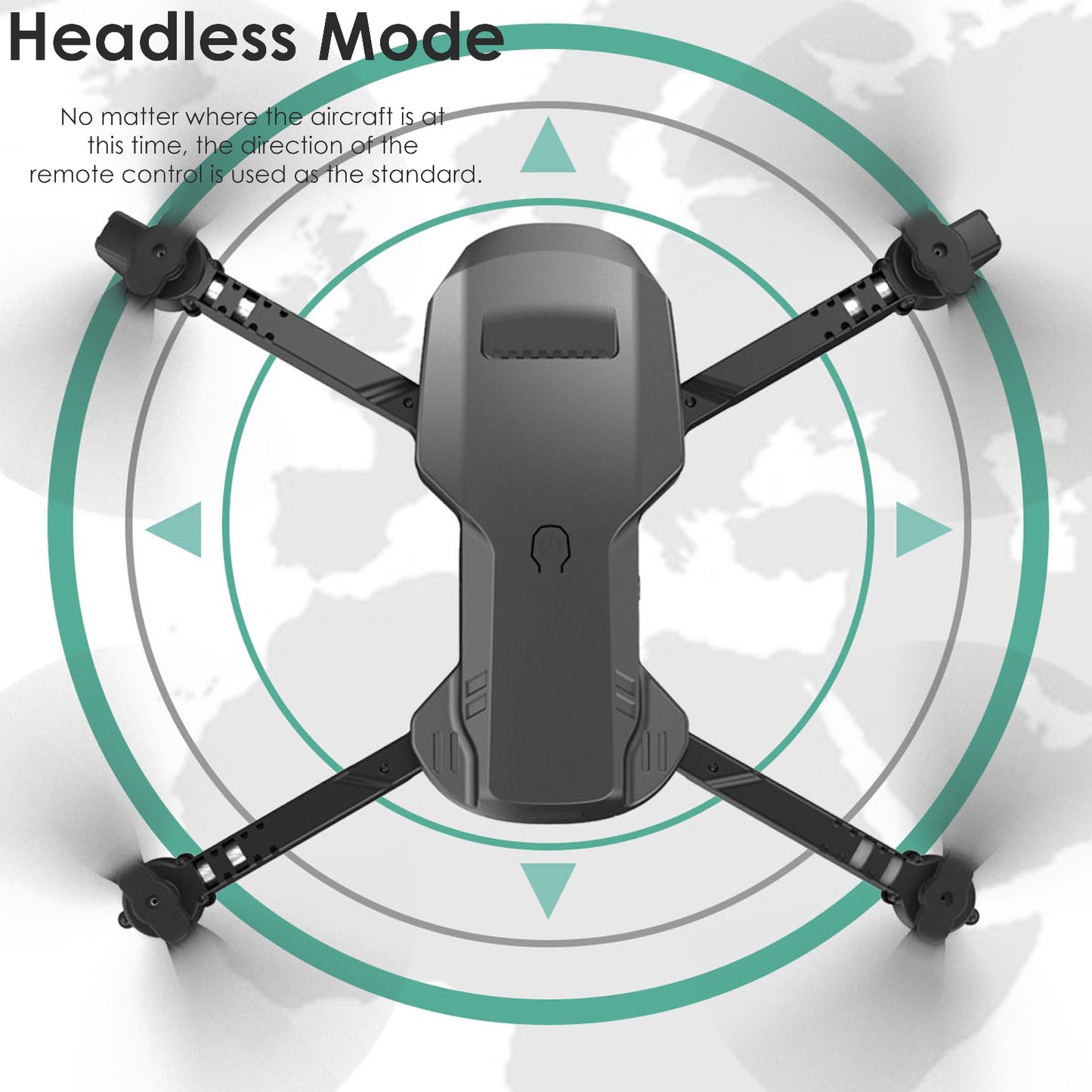 Drone with Dual 4K Camera 120°wide-Angle WiFi Quadcopter ( 3 x Batteries ) Gravity Sensor Voice Control Gesture Control Altitude Hold Auto Hover Trajectory Flight Flip RTF