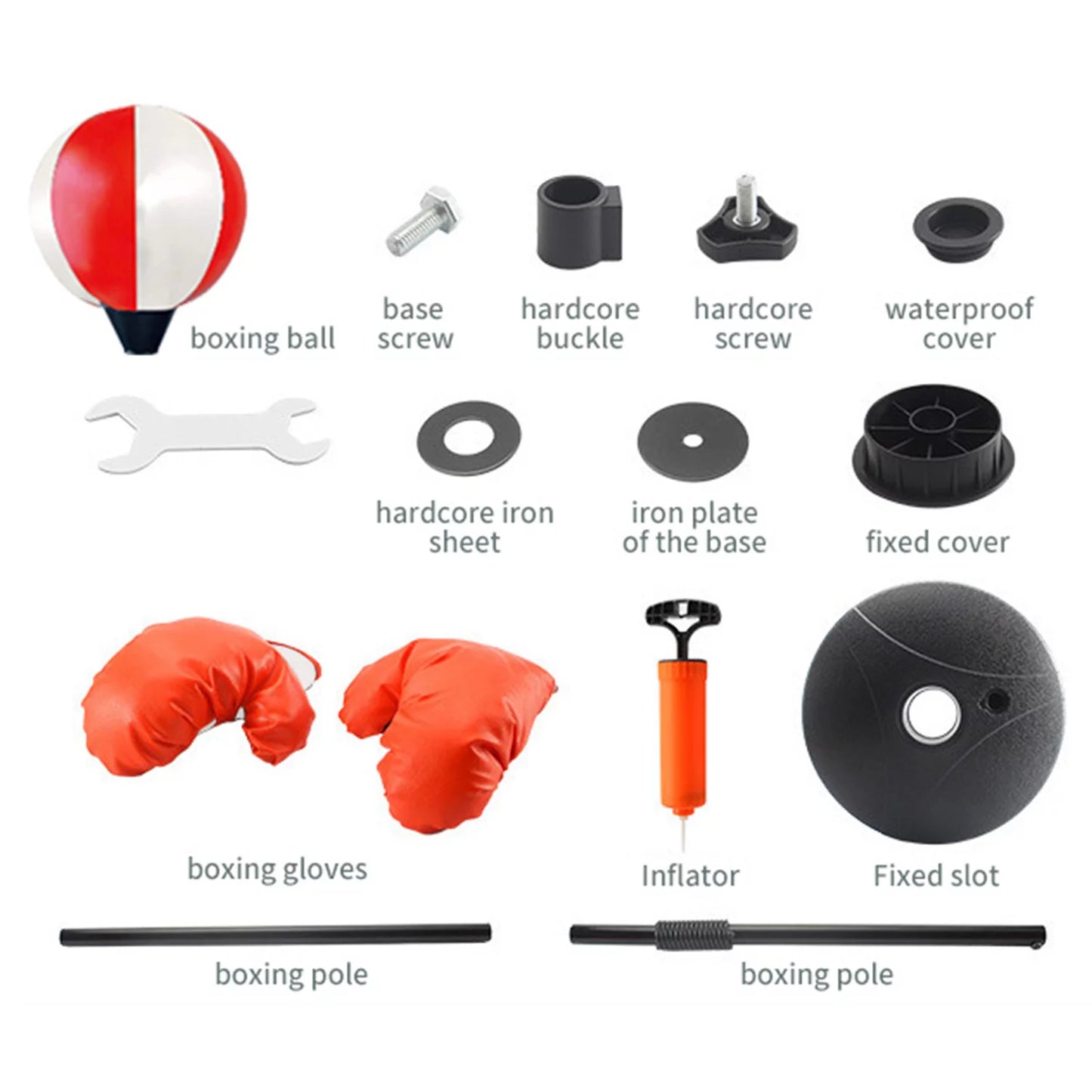 Punching Bag for Kids Incl Boxing Gloves | 3-10 Years Old Adjustable Kids Punching Bag with Stand | Boxing Bag Set Toy for Boys & Girls