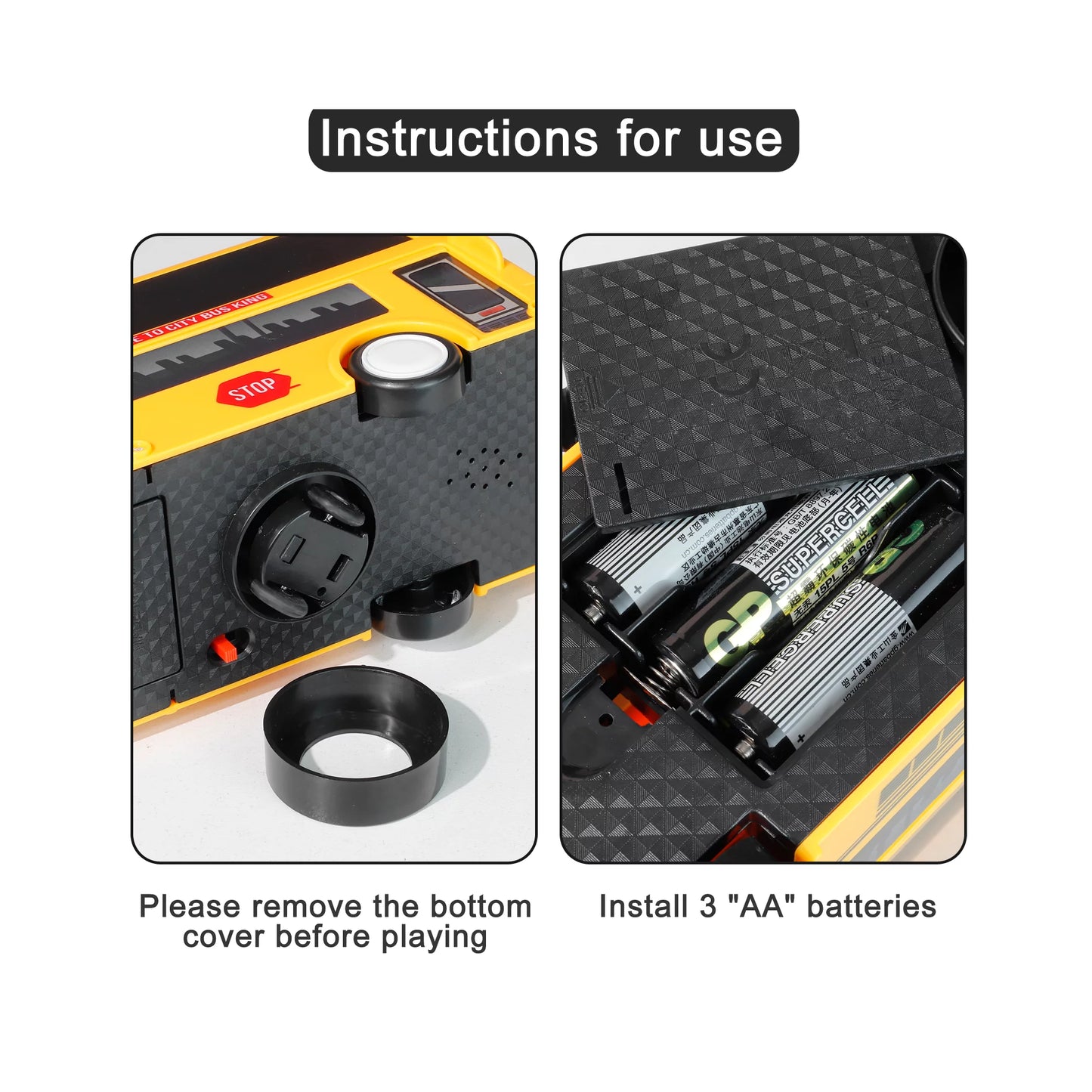 NETNEW Model City Bus Toys for Kids Yellow Toy Vehicle Toddlers with Flashing LED Lights and Music Boys and Girls