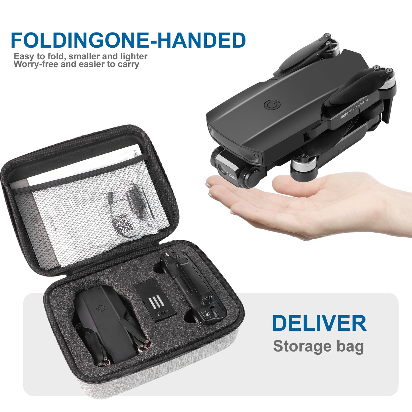 4K 3-axis Gimbal EIS 5G GPS Drones with Dual UHD Camera for Adults Anti-Shake Quadcopter WIFI FPV 60Mins Flight Time 120°FOV 50times Zoom Brushless Motor