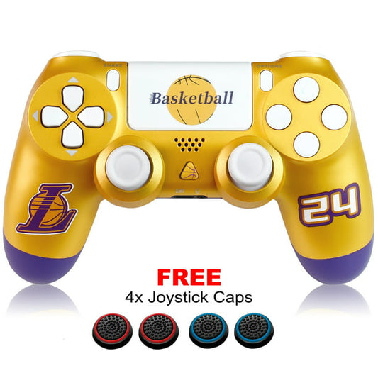 Wireless Controller Dual Vibration Game Joystick Controller for PS4/Slim/Pro Console (Basketball)