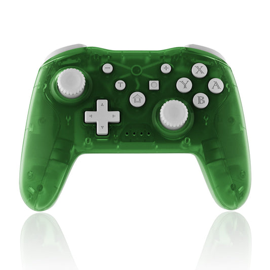 NETNEW Wireless Game Controller for Nintendo Switch Pro Transparent Crystal Green
