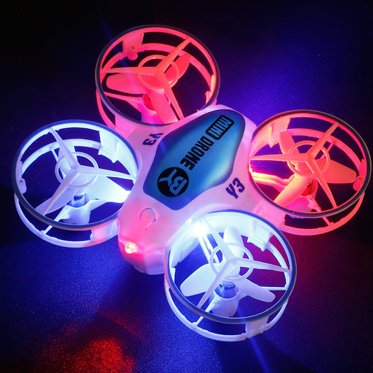 NETNEW Mini Drones for Kids with Multicolor LED Lights Long Flight Time Three Speeds 360 Flip Headless Mode Toys for Boys 3-6-12 Years