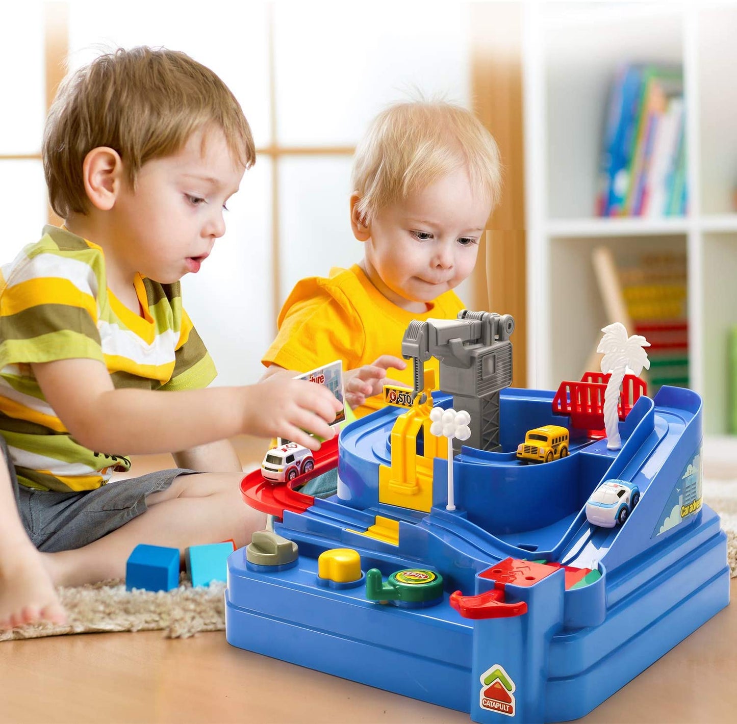 Adventure Race Tracks Car Toddler Kids Toys for Age 3 4 5 6 7 Year Old Boys Girls Cars Games for Birthday Gift Puzzles