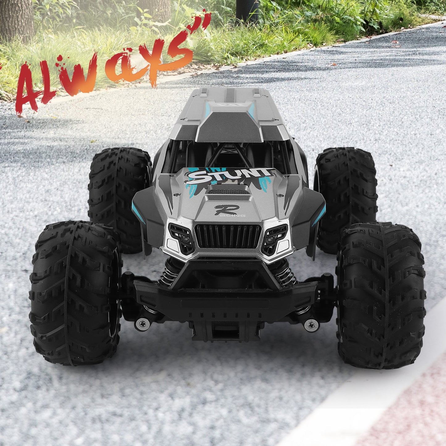 Kids Toys RC Cars Monster Truck 1:14 Remote Control Car 20+MPH 4WD 2.4GHz Off Road All Terrain Car Toys for 6-12 Years Old Boys with 2 Rechargeable Battery