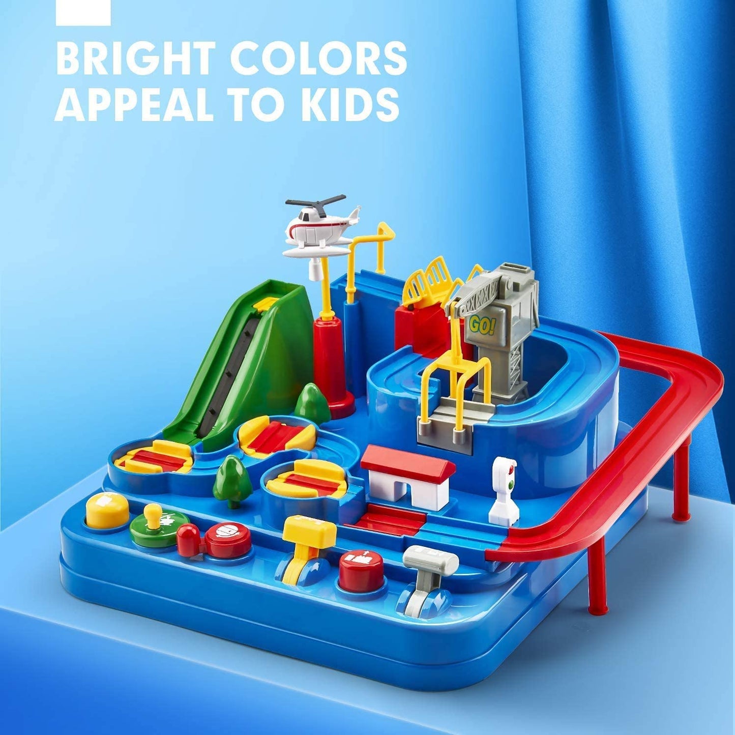 Adventure Race Tracks Car Toddler Kids Toys for Age 3 4 5 6 7 Year Old Boys Girls Cars Games for Birthday Gift Puzzles